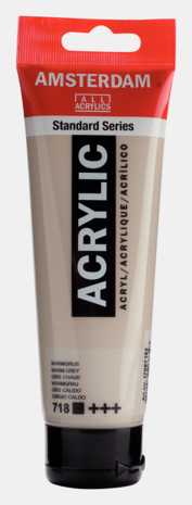 Warmgrijs Amsterdam Standard Series Acrylverf 120 ML Kleur 718