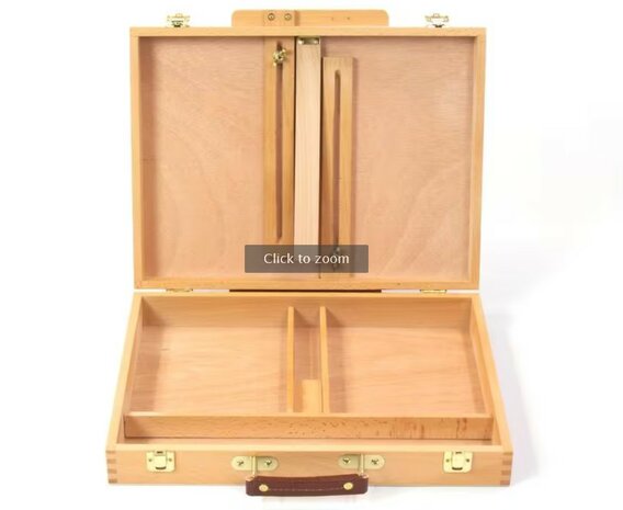 Open Kangaro Boxezel met zicht op 3 vakken voor schildermaterialen.