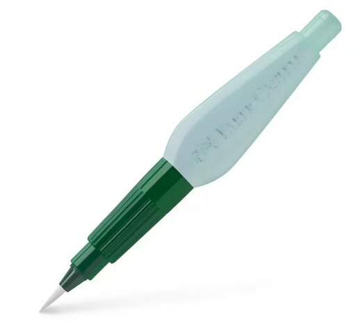 Faber-Castell fijn penseel met watertank 6ml – groen, punt F
