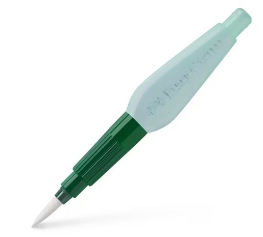 Faber-Castell breed penseel met watertank 6ml – groen, punt B