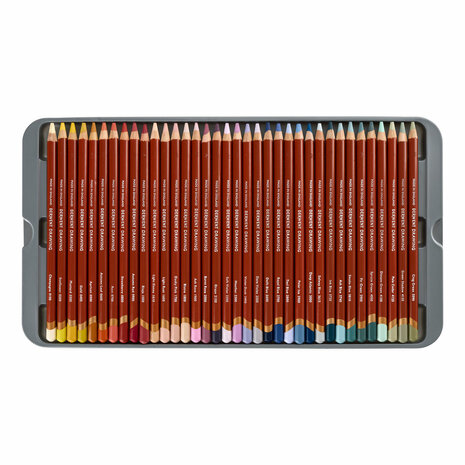 Derwent Drawing potloden set 72 kleuren – tweede tray met kleurassortiment