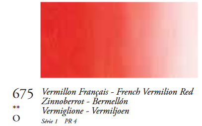 Vermiljoenrood Frans (Serie 3) Extra Fine Oil Stick van Sennelier 38 ML Kleur 675