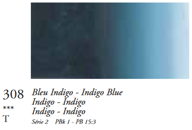 Indigoblauw Tint (Serie 2) Extra Fine Oil Stick van Sennelier 38 ML Kleur 308