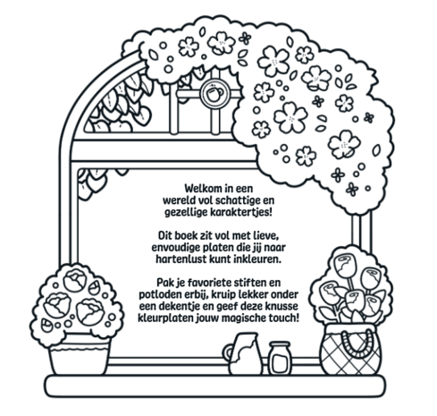 bladzijde Cute & Cosy: Hartsvriendinnen kleurboek met 30 schattige illustraties over vriendschap