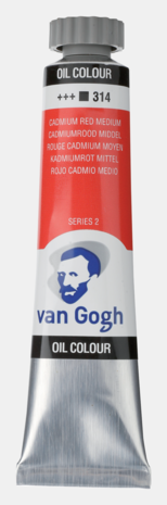 Cadmiumrood Middel Van Gogh Olieverf van Royal Talens 20 ML Serie 2 Kleur 314