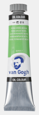 Permanentgroen Middel Van Gogh Olieverf van Royal Talens 20 ML Serie 1 Kleur 614