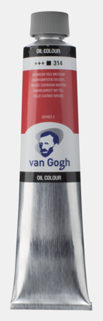 Cadmiumrood Middel Van Gogh Olieverf van Royal Talens 200 ML Serie 2 Kleur 314