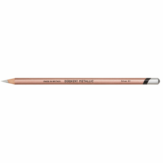 Silver Metallic Potlood van Derwent Kleur 001