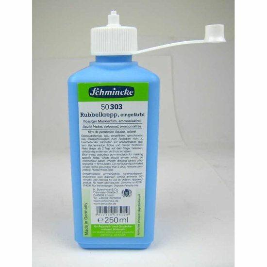 Maskeervloeistof in fles Blauw Schmincke 250 ml Medium 303