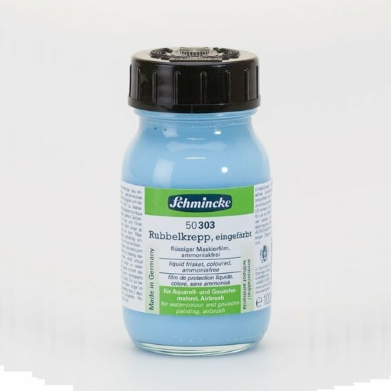 Maskeervloeistof in fles Blauw Schmincke 100 ml Medium 303