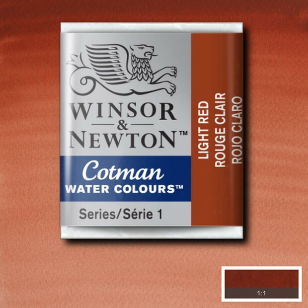 Light Red half napje van Winsor &amp; Newton Cotman Water Colours Kleur 362