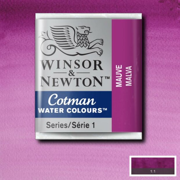 Mauve half napje van Winsor &amp; Newton Cotman Water Colours Kleur 398