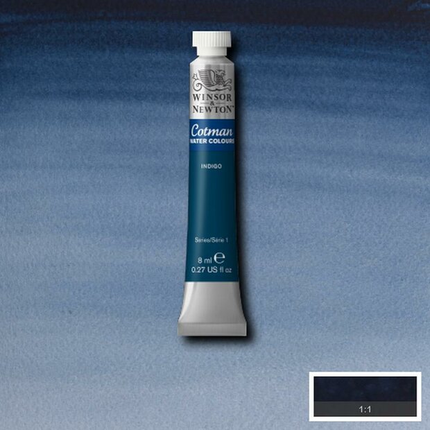 Indigo 8 ML van Winsor &amp; Newton Cotman Water Colours Kleur 322