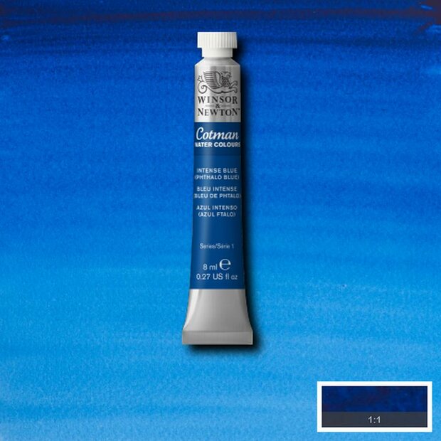 Intense Blue 8 ML van Winsor &amp; Newton Cotman Water Colours Kleur 327