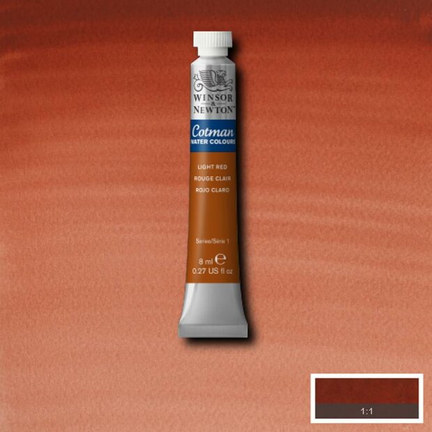 Light Red 8 ML van Winsor &amp; Newton Cotman Water Colours Kleur 362