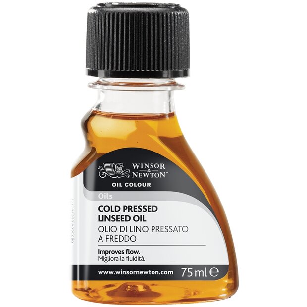 Koud geperste lijnolie voor olieverf Winsor &amp; Newton (Medium 747) 75 ML