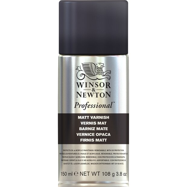 Vernis mat Spuitbus voor olieverf Winsor &amp; Newton (Medium 981) 150 ML