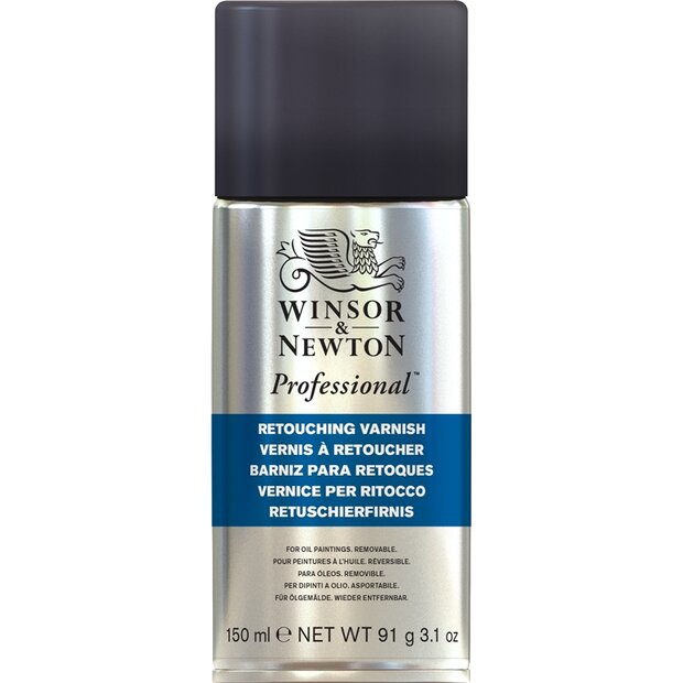 Retoucheervernis Spuitbus voor olieverf Winsor &amp; Newton (Medium 983) 150 ML
