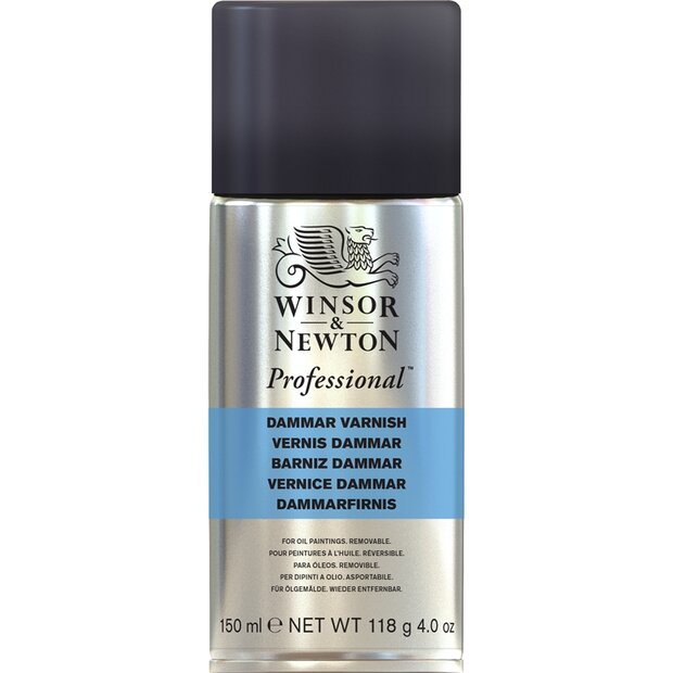 Vernis Dammar Spuitbus voor olieverf Winsor &amp; Newton (Medium 985) 150 ML