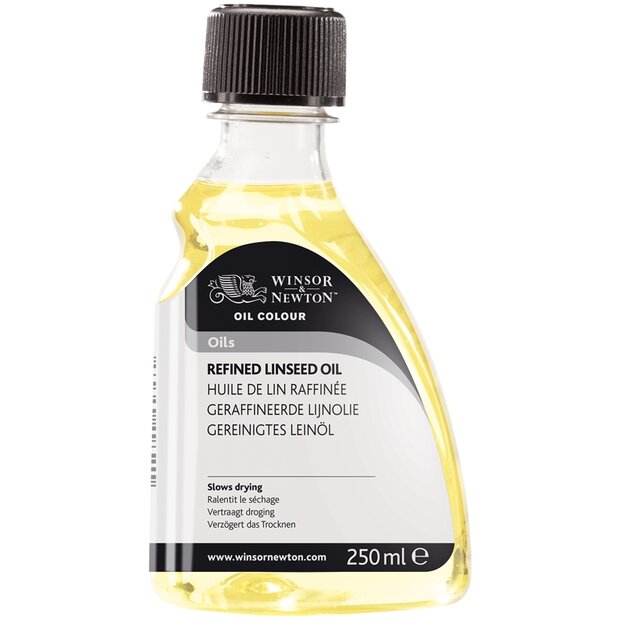 Geraffineerde lijnolie voor olieverf Winsor &amp; Newton (Medium 748) 250 ML