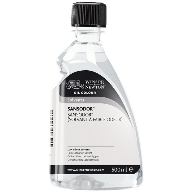 Bijna reukloze terpentine (Sansodor) voor olieverf Winsor &amp; Newton (Medium 757) 500 ML