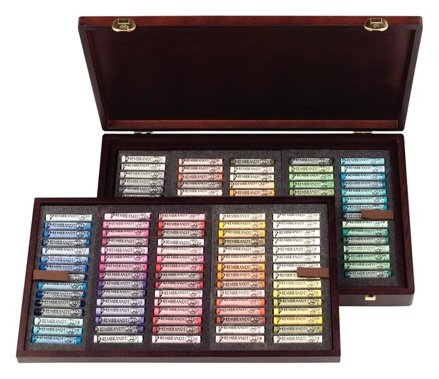 Rembrandt Luxe houten "Master" kist met 150 hele Softpastels van Royal Talens