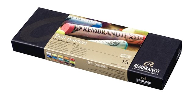 Rembrandt Starter set (300C15) met 15 hele Softpastels van Royal Talens