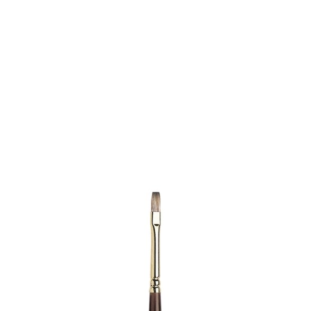 No 0 Plat lange steel Winsor &amp; Newton Monarch Penseel Olie- &amp; Acrylverf