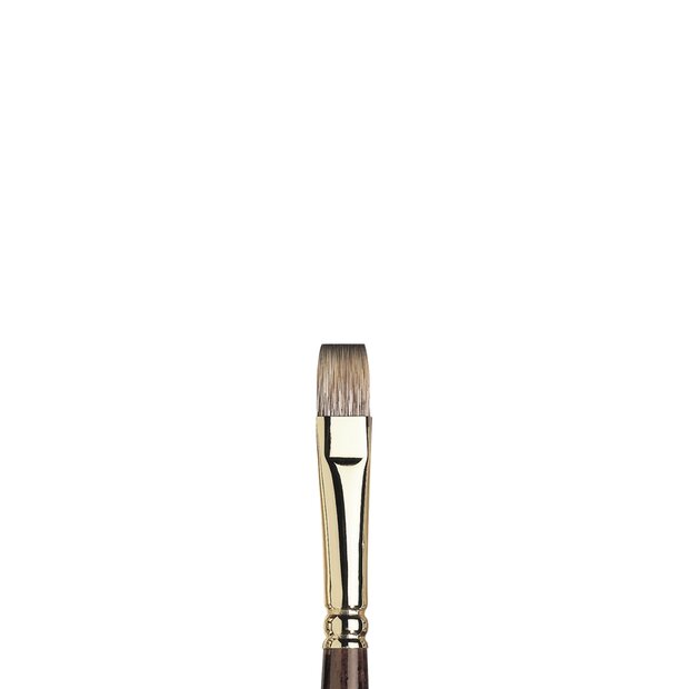 No 8 Plat lange steel Winsor &amp; Newton Monarch Penseel Olie- &amp; Acrylverf
