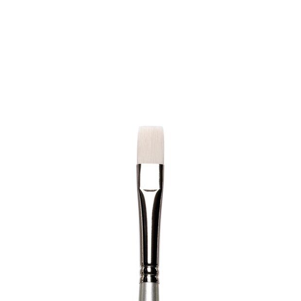 No 12 Plat Kort lange steel Winsor &amp; Newton Artisan Olie- &amp; Acrylverf Penseel