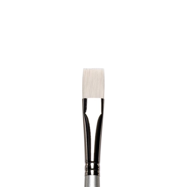 No 14 Plat Kort lange steel Winsor &amp; Newton Artisan Olie- &amp; Acrylverf Penseel