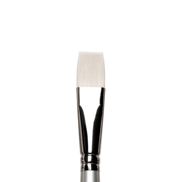 No 18 Plat Kort lange steel Winsor &amp; Newton Artisan Olie- &amp; Acrylverf Penseel