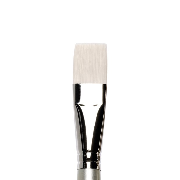 No 22 Plat Kort lange steel Winsor &amp; Newton Artisan Olie- &amp; Acrylverf Penseel