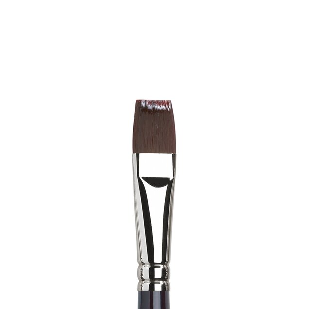 No 18 Plat kort lange steel Winsor &amp; Newton Galeria Penseel
