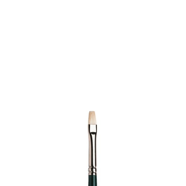 No 2 Plat Kort lange steel Winsor &amp; Newton Winton Olie- &amp; Acrylverf Penseel