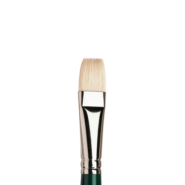 No 10 Plat Kort lange steel Winsor &amp; Newton Winton Olie- &amp; Acrylverf Penseel