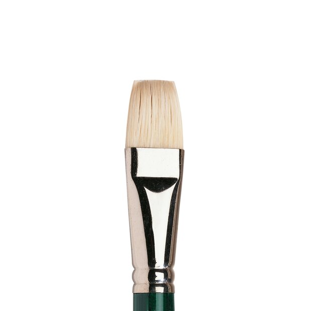 No 12 Plat Kort lange steel Winsor &amp; Newton Winton Olie- &amp; Acrylverf Penseel