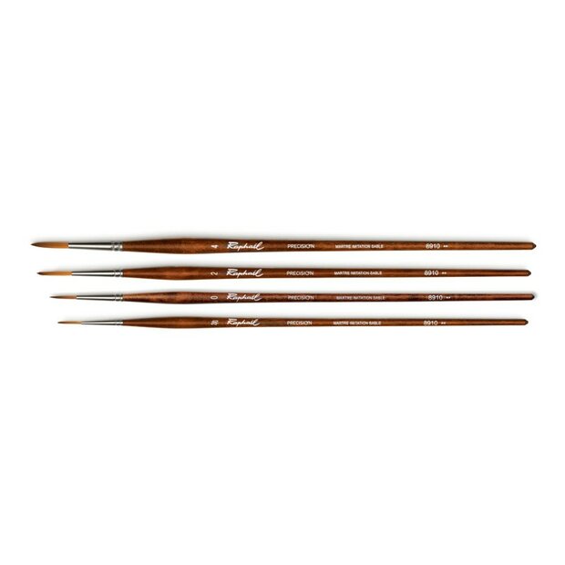 Nr. 0 PRECISION Liner Penseel Rapha&euml;l Olie- &amp; Acrylverf Serie 8910