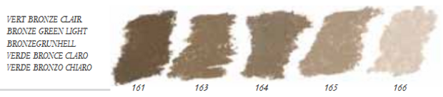 Bronsgroen Licht Extra soft pastels / Pastel &agrave; l'ecu Sennelier Kleur 166