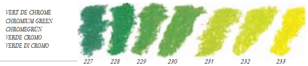 Chromaatgroen Extra soft pastels / Pastel &agrave; l'ecu Sennelier Kleur 227