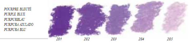 Blauwachtig Purper Extra soft pastels / Pastel &agrave; l'ecu Sennelier Kleur 282