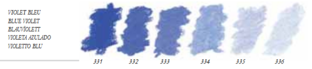 Blauwviolet Extra soft pastels / Pastel &agrave; l'ecu Sennelier Kleur 331
