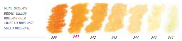 Briljantgeel Extra soft pastels / Pastel &agrave; l'ecu Sennelier Kleur 345