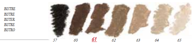 Bister Extra soft pastels / Pastel &agrave; l'ecu Sennelier Kleur 62