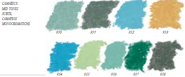 Celadon Extra soft pastels / Pastel &agrave; l'ecu Sennelier Kleur 955