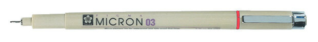 Sakura Pigma Micron 03 0,35 mm Rood