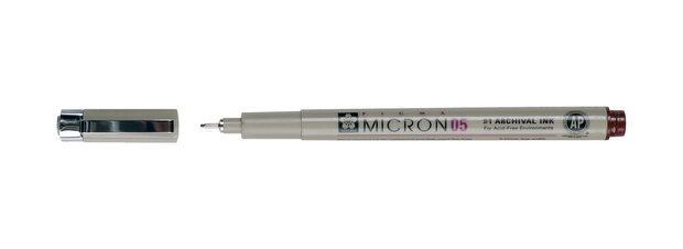 Sakura Pigma Micron 05 0,45 mm Bordeauxrood