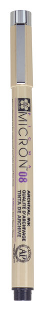 Sakura Pigma Micron 08 0,5 mm Zwart