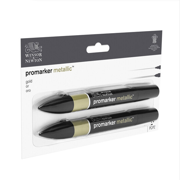 Promarker 2 x Metallic Gold van Winsor &amp; Newton Set 149