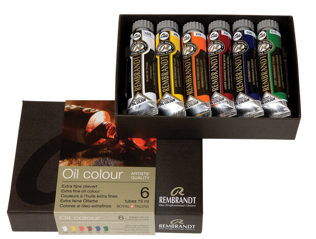 6 x 15 ML Starter set Rembrandt Olieverf Royal Talens Set 223